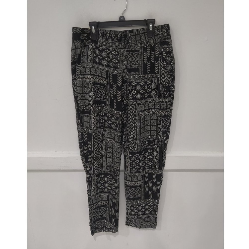 NWT Jessica Simpson Womens Comfort Pull On Ankle Pants Black Size S $60 JK755